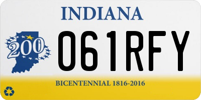 IN license plate 061RFY