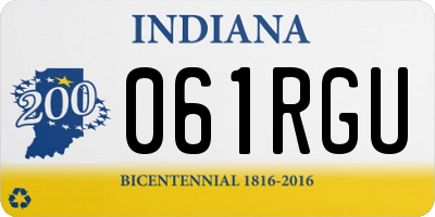 IN license plate 061RGU