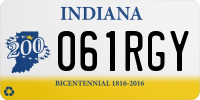 IN license plate 061RGY