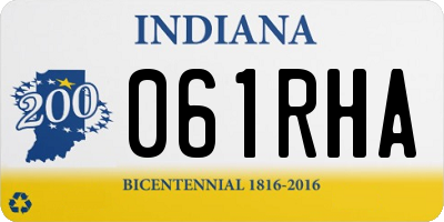 IN license plate 061RHA