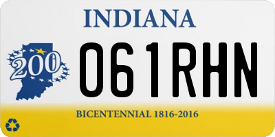 IN license plate 061RHN