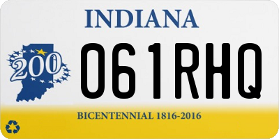 IN license plate 061RHQ