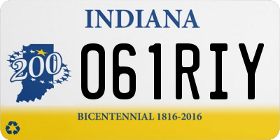 IN license plate 061RIY