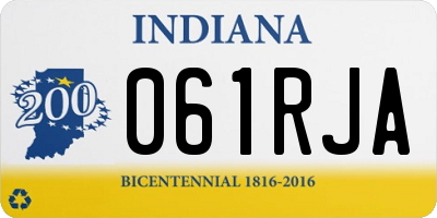 IN license plate 061RJA