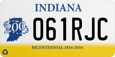 IN license plate 061RJC
