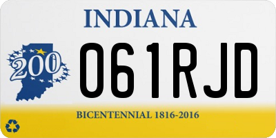 IN license plate 061RJD