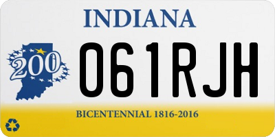 IN license plate 061RJH