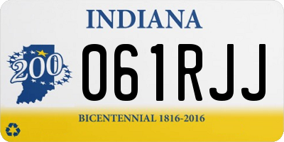 IN license plate 061RJJ