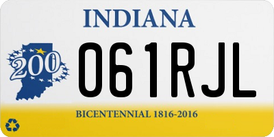 IN license plate 061RJL