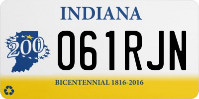 IN license plate 061RJN