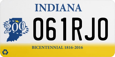 IN license plate 061RJO
