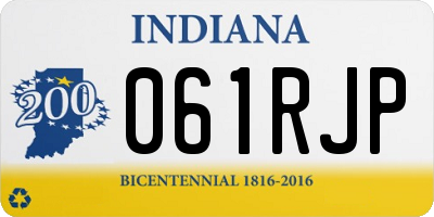 IN license plate 061RJP