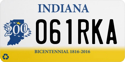 IN license plate 061RKA