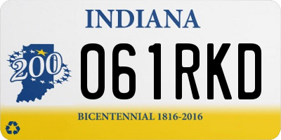 IN license plate 061RKD