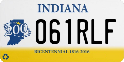 IN license plate 061RLF