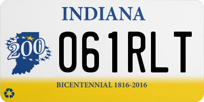 IN license plate 061RLT