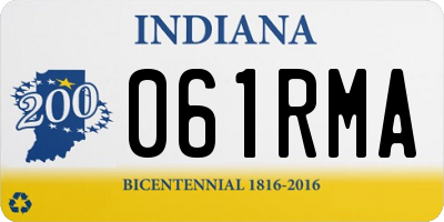 IN license plate 061RMA