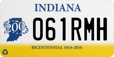 IN license plate 061RMH