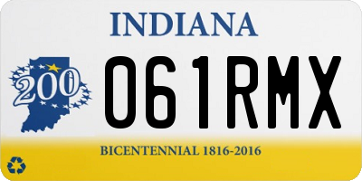 IN license plate 061RMX