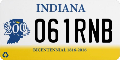 IN license plate 061RNB