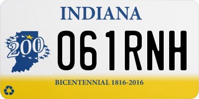IN license plate 061RNH