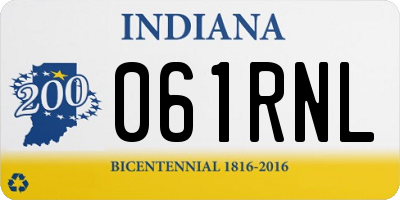 IN license plate 061RNL