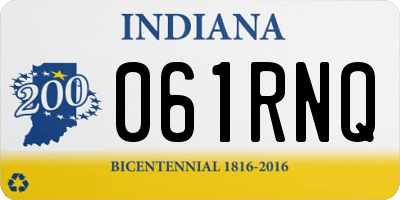 IN license plate 061RNQ