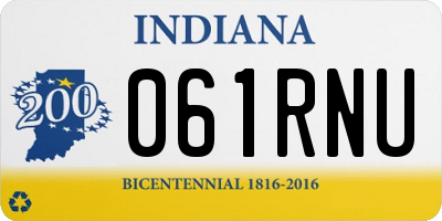 IN license plate 061RNU