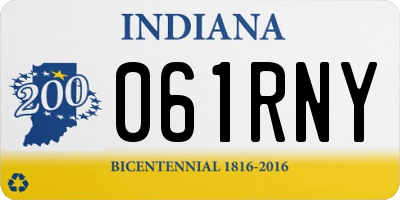 IN license plate 061RNY