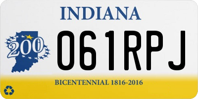 IN license plate 061RPJ