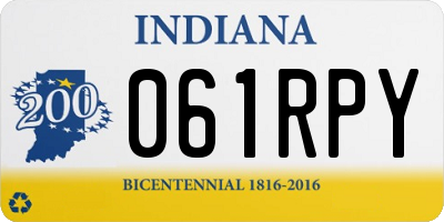 IN license plate 061RPY