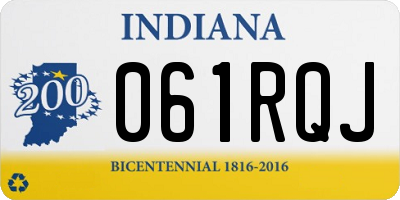 IN license plate 061RQJ