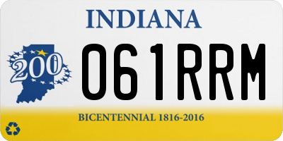 IN license plate 061RRM