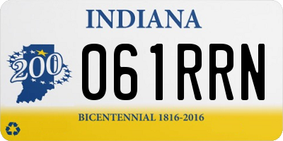 IN license plate 061RRN