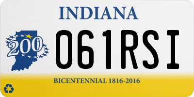 IN license plate 061RSI