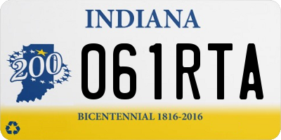 IN license plate 061RTA