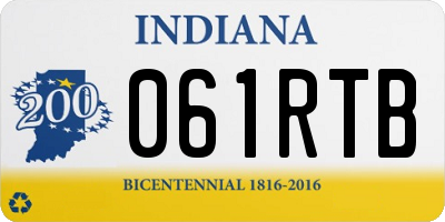IN license plate 061RTB