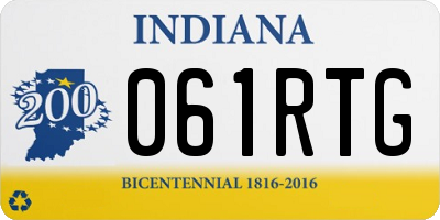 IN license plate 061RTG