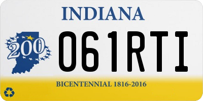 IN license plate 061RTI