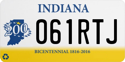 IN license plate 061RTJ