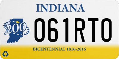 IN license plate 061RTO