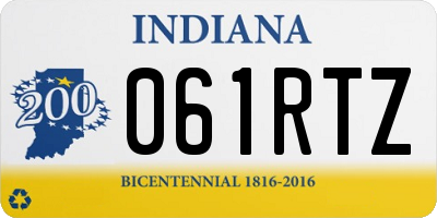 IN license plate 061RTZ