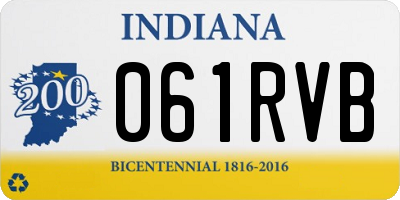 IN license plate 061RVB