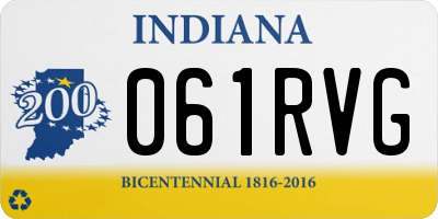 IN license plate 061RVG