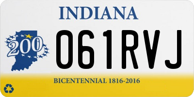 IN license plate 061RVJ