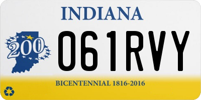 IN license plate 061RVY
