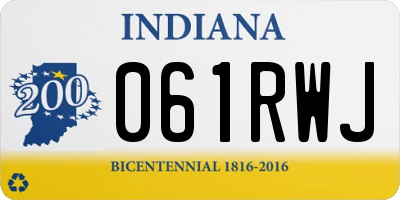 IN license plate 061RWJ
