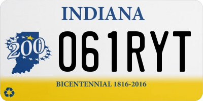 IN license plate 061RYT