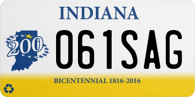 IN license plate 061SAG