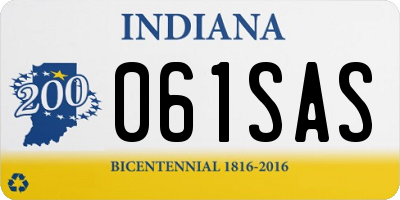 IN license plate 061SAS